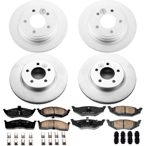 Power Stop 99-04 Chrysler 300M Front & Rear Z17 Evolution Geomet Coated Brake Kit (1x psbCRK6263, 1x psbCRK1692)