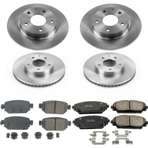 Power Stop 2019 Mazda CX-3 Front & Rear Autospecialty Brake Kit (1x psbKOE7515, 1x psbKOE6974)