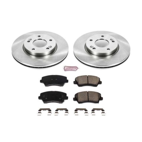 Power Stop 2018 Kia Forte5 Front & Rear Autospecialty Brake Kit (1x psbKOE7672, 1x psbKOE6501)