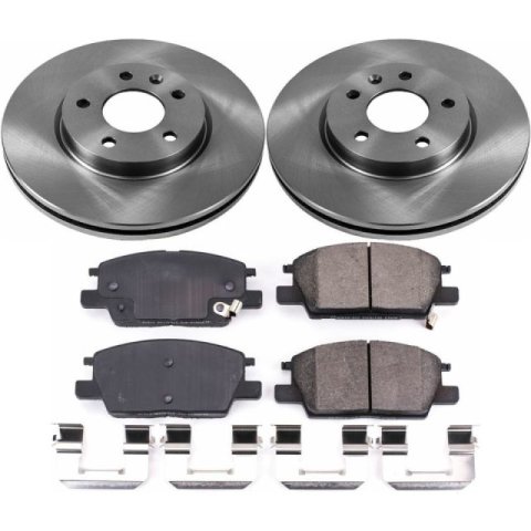 Power Stop 2018 Chevrolet Equinox Front & Rear Autospecialty Brake Kit (1x psbKOE7721, 1x psbKOE7400)