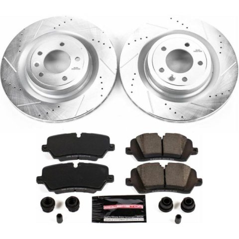 Power Stop 2017 Land Rover Discovery Front & Rear Z23 Evolution Sport Brake Kit (1x psbK7079, 1x psbK7174)
