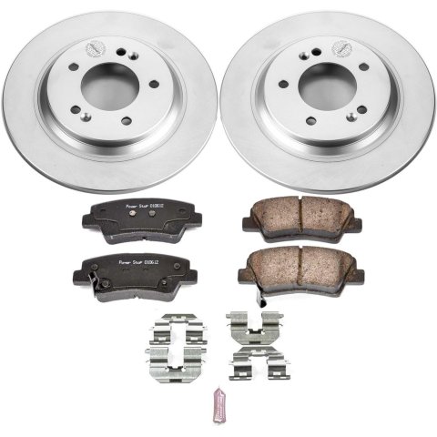 Power Stop 2017 Hyundai Ioniq Front & Rear Z17 Evolution Geomet Coated Brake Kit (1x psbCRK7524, 1x psbCRK7893)