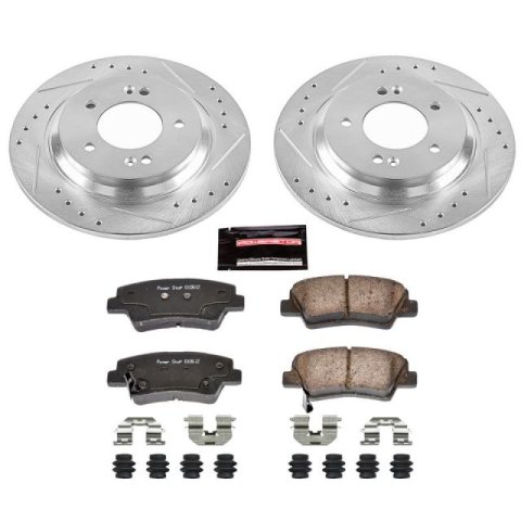 Power Stop 2016 Hyundai Sonata Front & Rear Z23 Evolution Sport Brake Kit (1x psbK7083, 1x psbK7524)