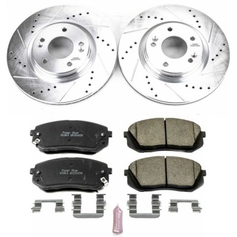 Power Stop 2016 Hyundai Sonata Front & Rear Z23 Evolution Sport Brake Kit (1x psbK6982, 1x psbK7505)