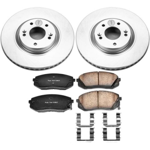 Power Stop 2016 Hyundai Sonata Front & Rear Z17 Evolution Geomet Coated Brake Kit (1x psbCRK7524, 1x psbCRK7083)