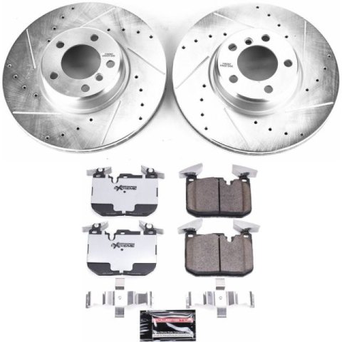Power Stop 2016 BMW 328i xDrive Front & Rear Z26 Street Warrior Brake Kit (1x psbK6667-26, 1x psbK6653-26)