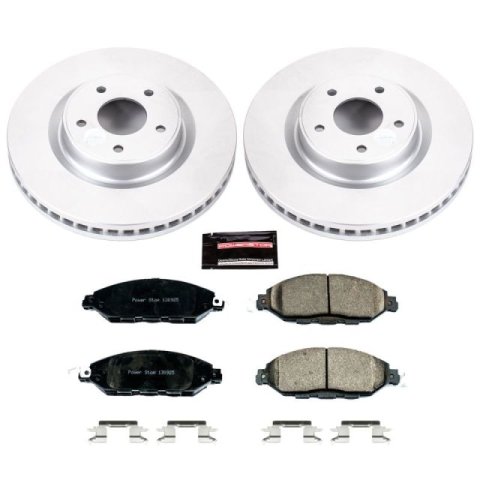 Power Stop 2013 Infiniti JX35 Front & Rear Z17 Evolution Geomet Coated Brake Kit (1x psbCRK2427, 1x psbCRK6496)