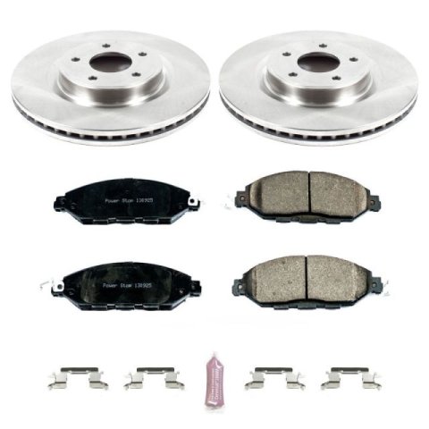 Power Stop 2013 Infiniti JX35 Front & Rear Autospecialty Brake Kit (1x psbKOE2427, 1x psbKOE6496)