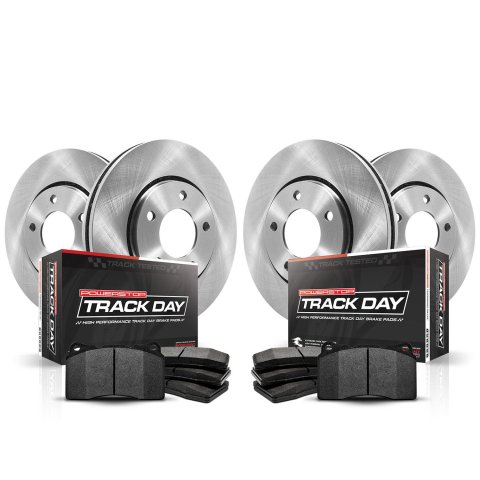 Power Stop 2004 Cadillac XLR Front & Rear Track Day Brake Kit (1x psbTDBK1563, 1x psbTDBK1559)