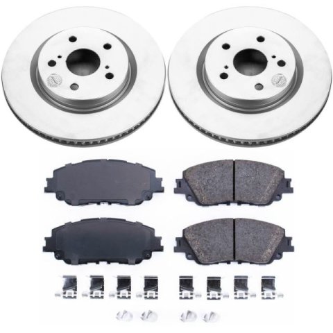 Power Stop 18-19 Toyota Camry Front & Rear Z17 Evolution Geomet Coated Brake Kit (1x psbCRK7905, 1x psbCRK7895)