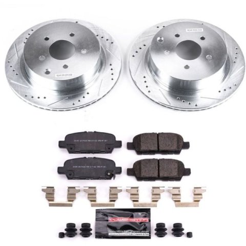 Power Stop 18-19 Infiniti Q70 Front & Rear Z23 Evolution Sport Brake Kit (1x psbK112, 1x psbK8021)