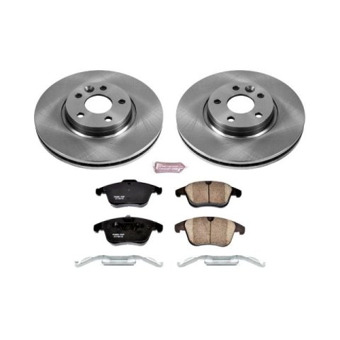 Power Stop 17-18 Volvo S60 Front & Rear Autospecialty Brake Kit (1x psbKOE4702, 1x psbKOE4700)