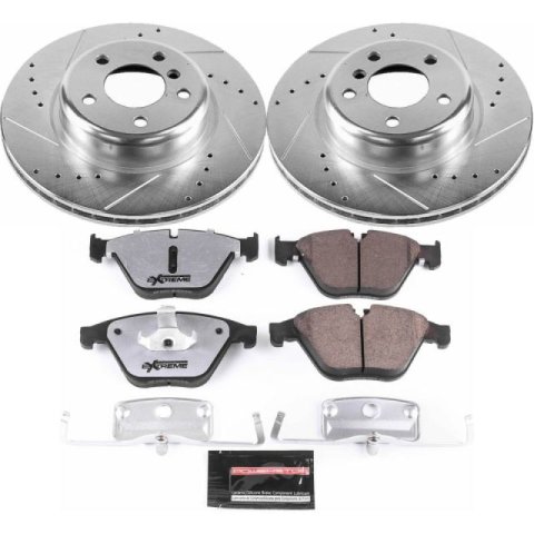 Power Stop 17-18 BMW 640i Front & Rear Z26 Street Warrior Brake Kit (1x psbK7163-26, 1x psbK6037-26)