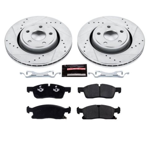 Power Stop 16-19 Jeep Grand Cherokee Front & Rear Z23 Evolution Sport Brake Kit (1x psbK5953, 1x psbK7133)