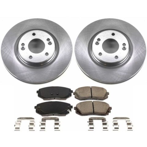 Power Stop 16-19 Hyundai Sonata Front & Rear Autospecialty Brake Kit (1x psbKOE7505, 1x psbKOE7353)