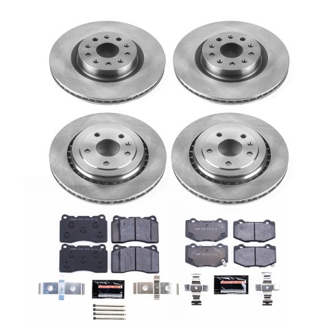 Power Stop 16-19 Chevrolet Camaro Front & Rear Track Day Brake Kit (1x psbTDBK7045, 1x psbTDBK6998)