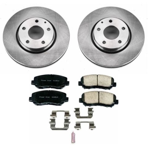 Power Stop 16-18 Mazda CX-5 Front & Rear Autospecialty Brake Kit (1x psbKOE7689, 1x psbKOE7516)