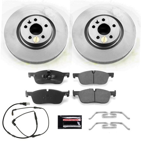 Power Stop 16-18 Land Rover Range Rover Evoque Front & Rear Z23 Evolution Sport Coated Brake Kit (1x psbCRK7994, 1x psbCRK7991)