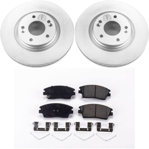 Power Stop 16-18 Hyundai Tucson Front & Rear Z17 Evolution Geomet Coated Brake Kit (1x psbCRK7355, 1x psbCRK7729)