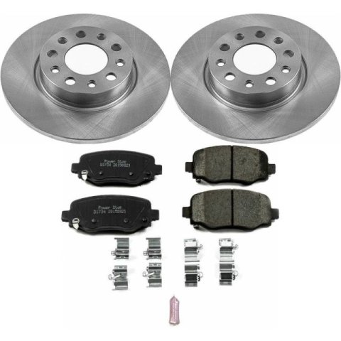 Power Stop 16-18 Fiat 500X Front & Rear Autospecialty Brake Kit (1x psbKOE7301, 1x psbKOE7299)