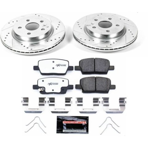 Power Stop 16-18 Cadillac CT6 Front & Rear Z26 Street Warrior Brake Kit (1x psbK7289-26, 1x psbK6998-26)
