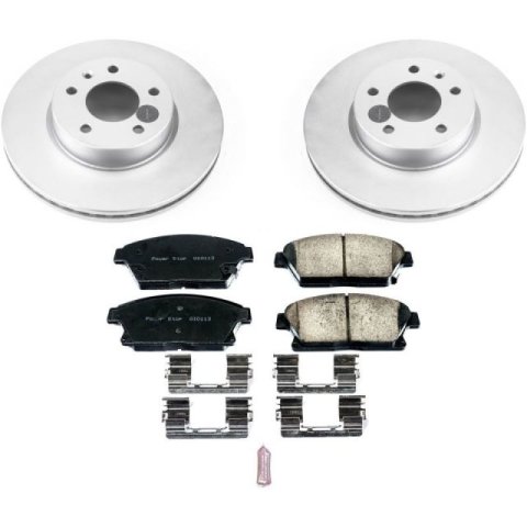 Power Stop 16-18 Cadillac ATS Front & Rear Z17 Evolution Geomet Coated Brake Kit (1x psbCRK7401, 1x psbCRK6386)