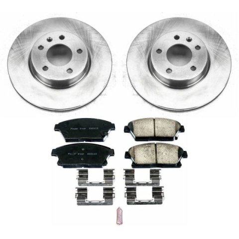Power Stop 16-18 Cadillac ATS Front & Rear Autospecialty Brake Kit (1x psbKOE7401, 1x psbKOE6386)