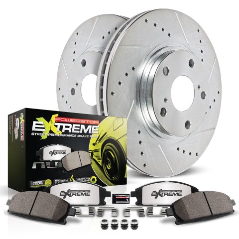 Power Stop 16-17 Infiniti QX50 Front & Rear Z26 Street Warrior Brake Kit (1x psbK179-26, 1x psbK6944-26)