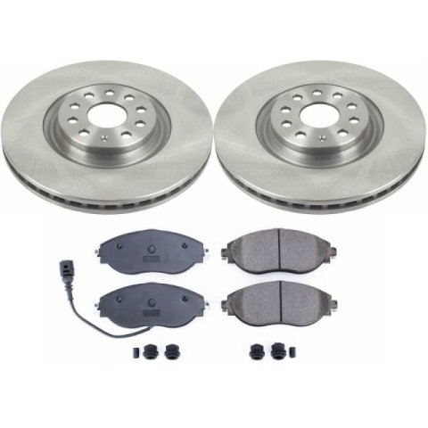 Power Stop 15-19 Volkswagen Golf R Front & Rear Autospecialty Brake Kit (1x psbKOE7175, 1x psbKOE7084)
