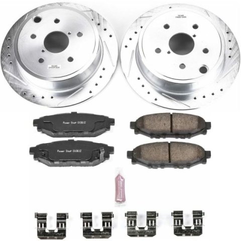 Power Stop 15-19 Subaru WRX Front & Rear Z23 Evolution Sport Brake Kit (1x psbK4603, 1x psbK6977)