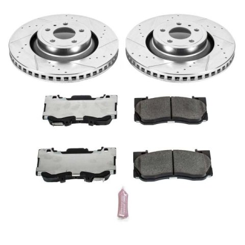 Power Stop 15-19 Ford Mustang Front & Rear Z26 Street Warrior Brake Kit (1x psbK6812-26, 1x psbK6806-26)