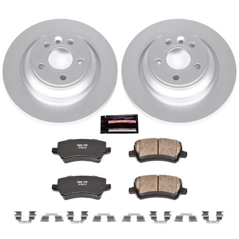 Power Stop 15-18 Volvo S60 Front & Rear Z23 Evolution Sport Coated Brake Kit (1x psbCRK4704, 1x psbCRK4700)