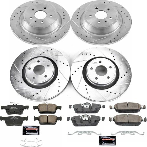 Power Stop 15-17 Lincoln MKC Front & Rear Z23 Evolution Sport Brake Kit (1x psbK6817, 1x psbK7147)