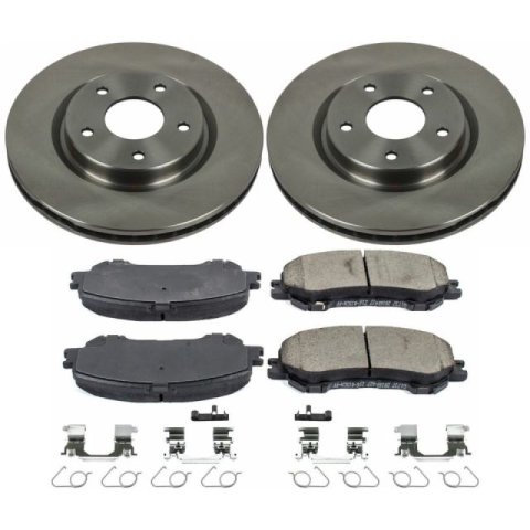 Power Stop 14-19 Nissan Rogue Front & Rear Autospecialty Brake Kit (1x psbKOE6761, 1x psbKOE7036)