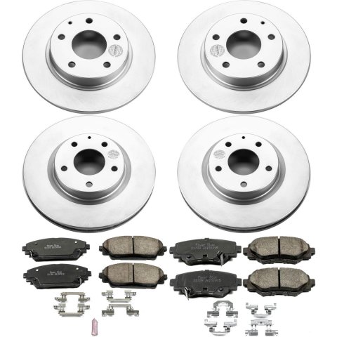 Power Stop 14-16 Mazda 3 Front & Rear Z17 Evolution Geomet Coated Brake Kit (1x psbCRK6963, 1x psbCRK6971)