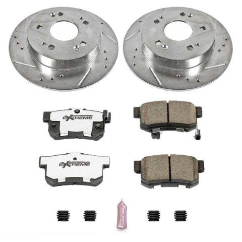 Power Stop 14-15 Acura ILX Front & Rear Z26 Street Warrior Brake Kit (1x psbK1243-26, 1x psbK1043-26)