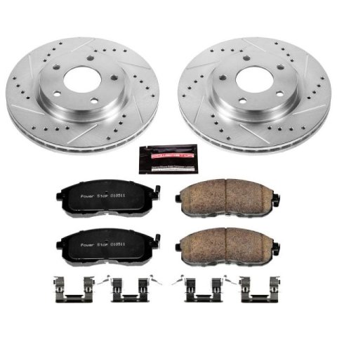Power Stop 13-18 Nissan Sentra Front & Rear Z23 Evolution Sport Brake Kit (1x psbK098, 1x psbK6961)
