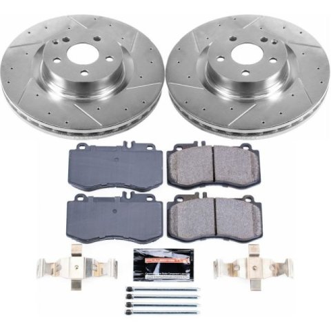Power Stop 13-14 Mercedes-Benz E350 Front & Rear Z23 Evolution Sport Brake Kit (1x psbK6640, 1x psbK5626)