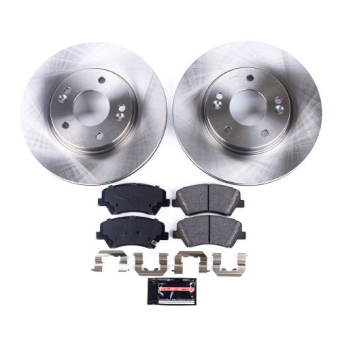 Power Stop 12-15 Hyundai Veloster Front & Rear Autospecialty Brake Kit (1x psbKOE6503, 1x psbKOE6502)