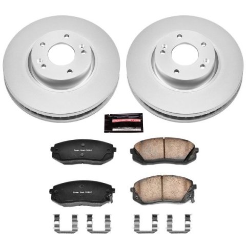 Power Stop 12-15 Hyundai Tucson Front & Rear Z17 Evolution Geomet Coated Brake Kit (1x psbCRK6093, 1x psbCRK6087)