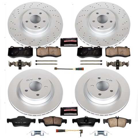 Power Stop 12-13 Mercedes-Benz S350 Front & Rear Z23 Evolution Sport Coated Brake Kit (1x psbCRK6755, 1x psbCRK6569)