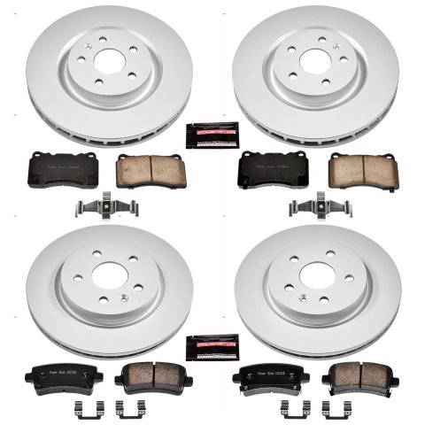 Power Stop 12-13 Buick Regal Front & Rear Z17 Evolution Geomet Coated Brake Kit (1x psbCRK5547, 1x psbCRK2948)