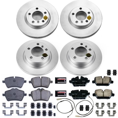 Power Stop 11-16 Mini Cooper Countryman Front & Rear Z23 Evolution Sport Coated Brake Kit (1x psbCRK6664, 1x psbCRK6665)