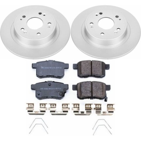 Power Stop 11-12 Honda Accord Front & Rear Z17 Evolution Geomet Coated Brake Kit (1x psbCRK5368, 1x psbCRK1043)