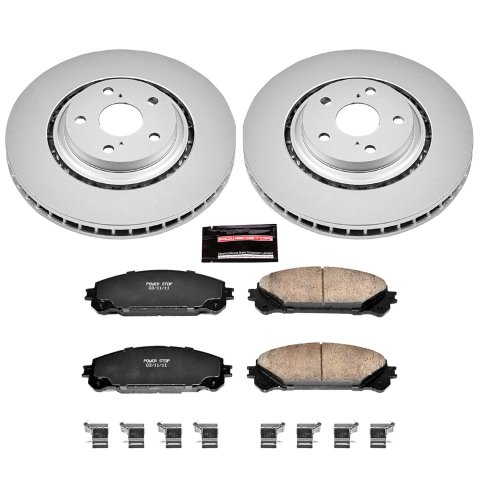 Power Stop 10-15 Lexus RX350 Front & Rear Z17 Evolution Geomet Coated Brake Kit (1x psbCRK5864, 1x psbCRK4713)