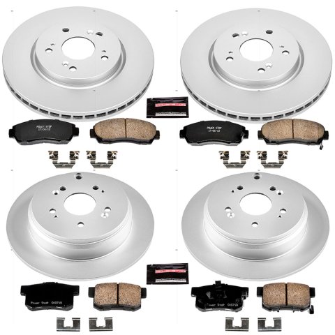 Power Stop 10-12 Acura RDX Front & Rear Z17 Evolution Geomet Coated Brake Kit (1x psbCRK206, 1x psbCRK228)