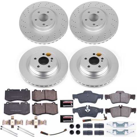 Power Stop 09-14 Mercedes-Benz CL550 Front & Rear Z23 Evolution Sport Coated Brake Kit (1x psbCRK6568, 1x psbCRK6755)
