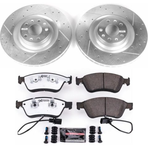 Power Stop 09-11 Audi A6 Quattro Front & Rear Z26 Street Warrior Brake Kit (1x psbK4570-26, 1x psbK4567-26)