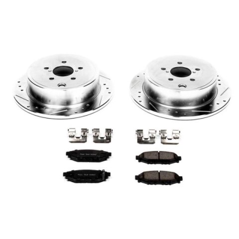 Power Stop 09-10 Subaru Forester Front & Rear Z23 Evolution Sport Brake Kit (1x psbK4631, 1x psbK3038)