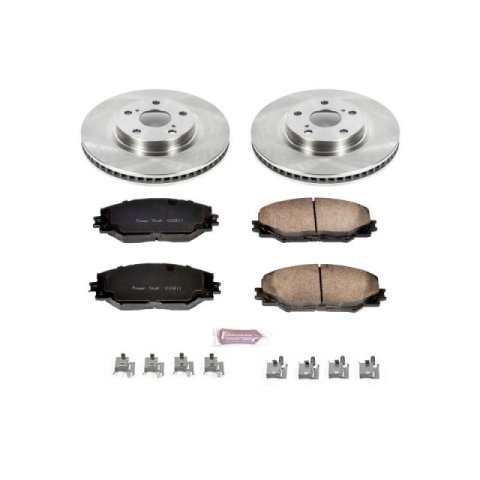 Power Stop 09-10 Pontiac Vibe Front & Rear Autospecialty Brake Kit (1x psbKOE4737, 1x psbKOE3054)